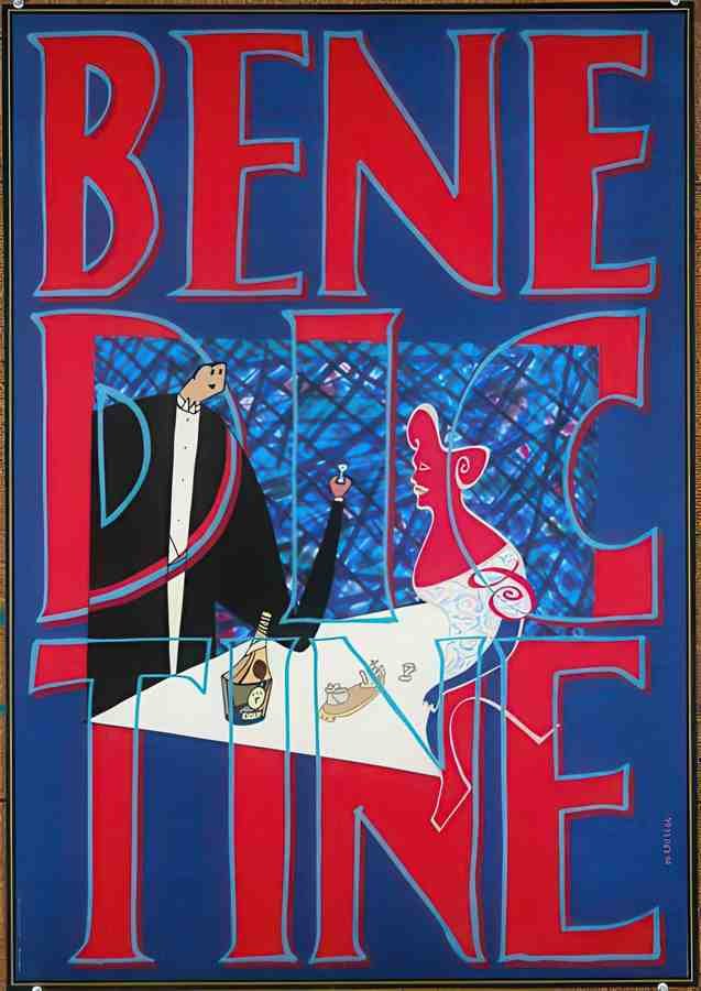 BenedictineMareschal Vintage Advert A4 Photo Print