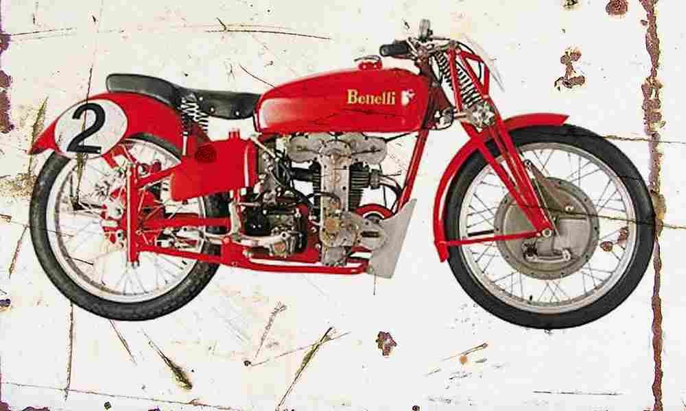 Benelli 250 1939 Aged Vintage A4 Photo Print
