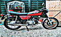 Benelli 250 motorbike A4 Photo Print