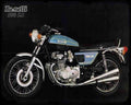 Benelli 500Ls 77 Motorbike Vintage Aged A4 Photo Print