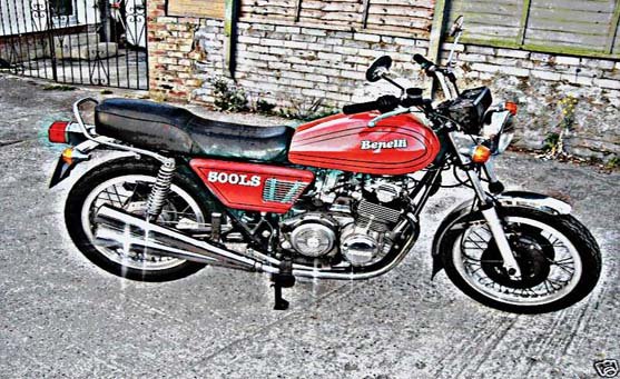 Benelli 500Ls motorbike A4 Photo Print
