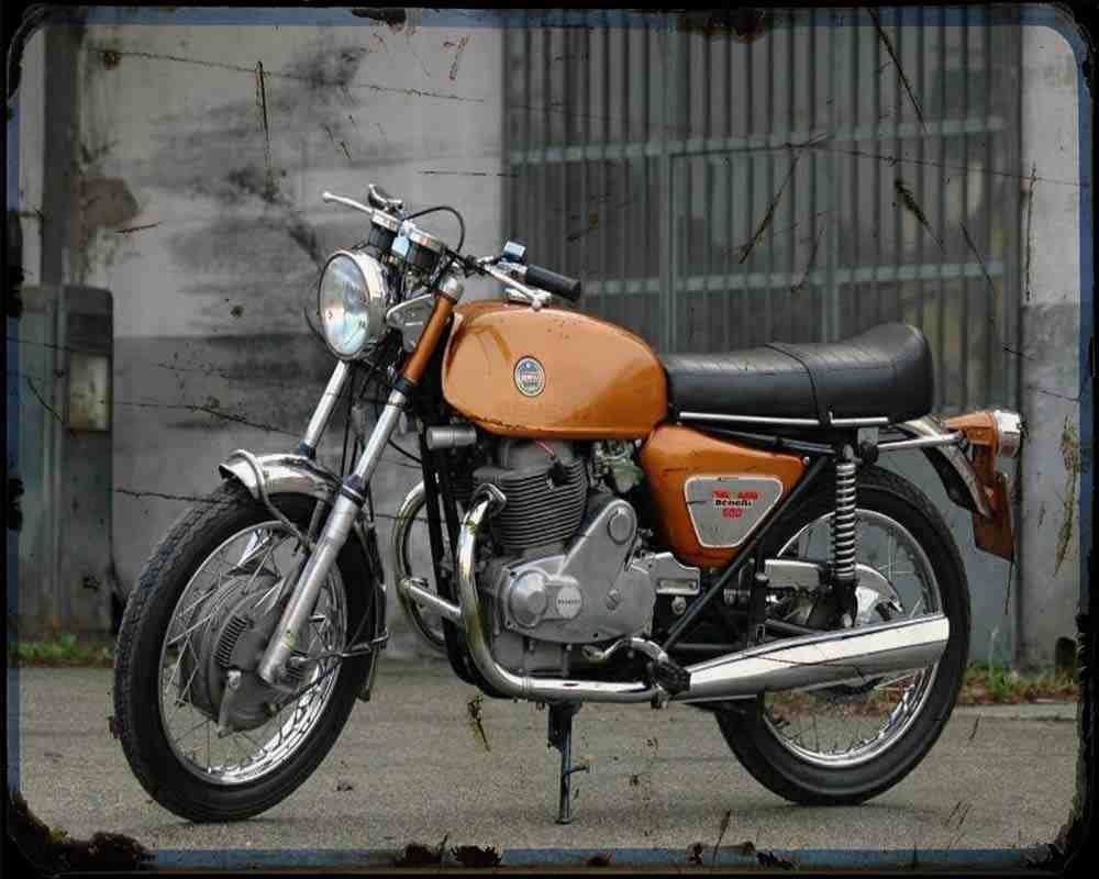 Benelli 650 Tornado 71 02 Motorbike Vintage Aged A4 Photo Print