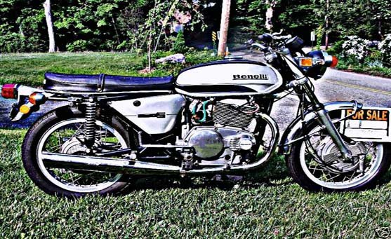 Benelli 650S motorbike A4 Photo Print
