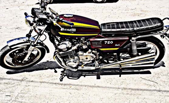 Benelli 750 Sei motorbike A4 Photo Print
