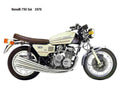 Benelli 750Sei 1976 motorbike A4 Photo Print