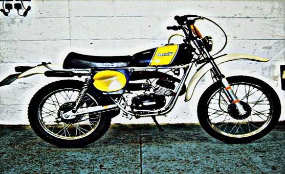 Benelli Cross motorbike A4 Photo Print