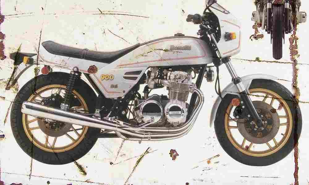 Benelli Sei 900 1984 Aged Vintage A4 Photo Print
