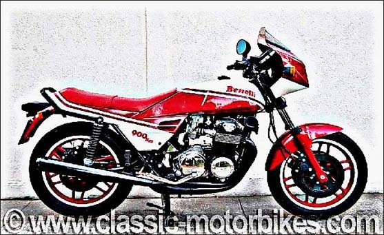 Benelli Sei motorbike A4 Photo Print