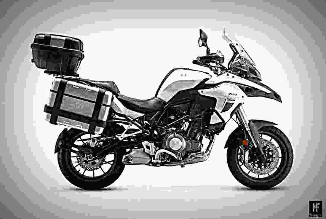 Benelli TRK 502 2017 3 motorbike A4 Photo Print