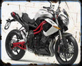Benelli Tnt R160 4 Motorbike Vintage Aged A4 Photo Print