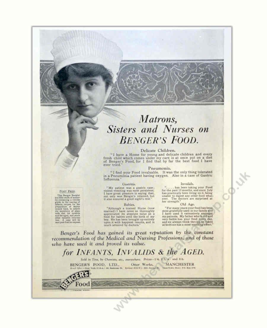 Bengers Food Recovery Vintage Retro Advert Poster A4 Photo Print