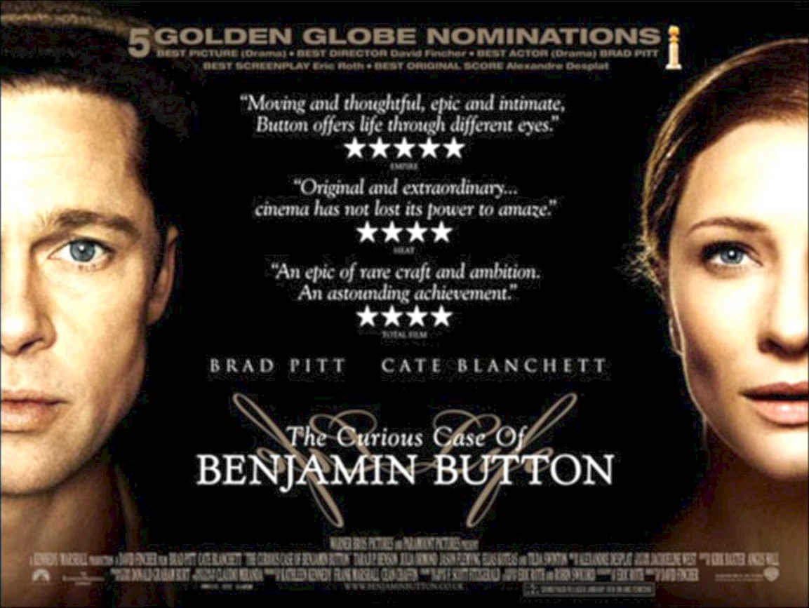 Benjamin Button Pitt Vintage Retro Advert Poster A4 Photo Print