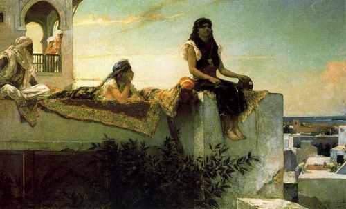 Benjamin Jean Joseph Constant Une Terrasse Au Maroc A4 Photo Print