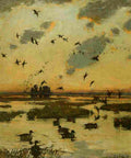 Benson FW 1862 1951 Nat History of Ducks 1925 Duck Marsh A4 Photo Print