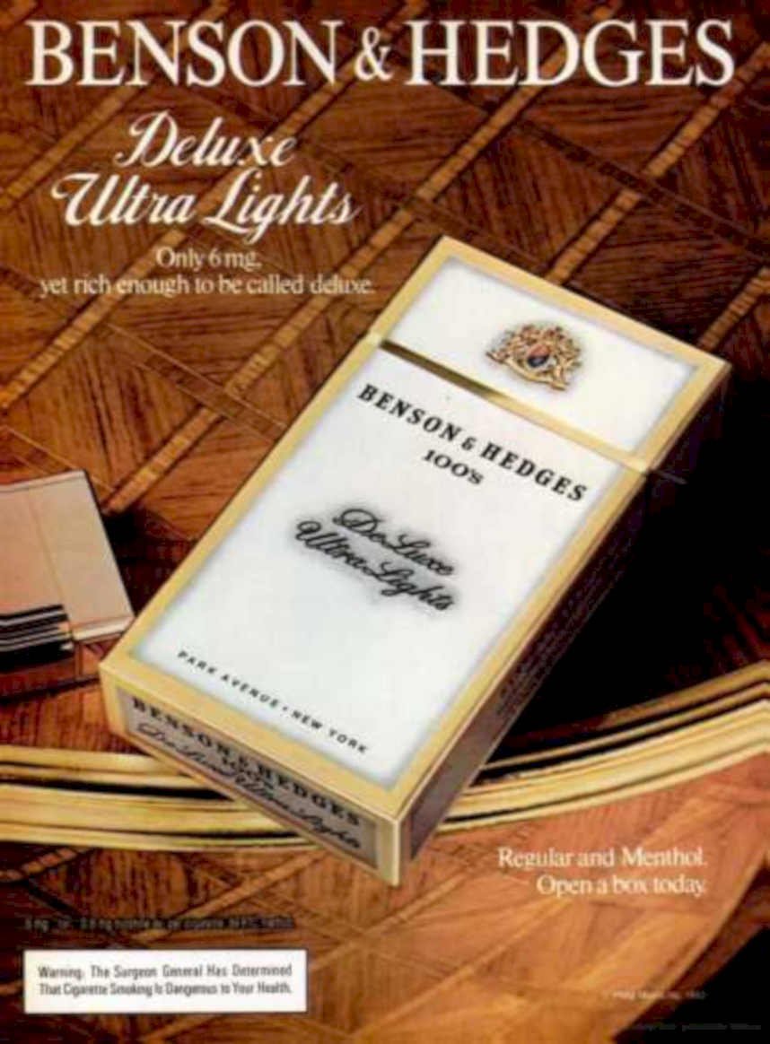 Benson Hedges Cigarettes 1 Vintage Retro Advert Ads A4 Photo Print