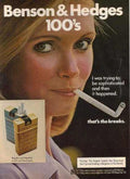 Benson Hedges Cigarettes 2 Vintage Retro Advert Ads A4 Photo Print