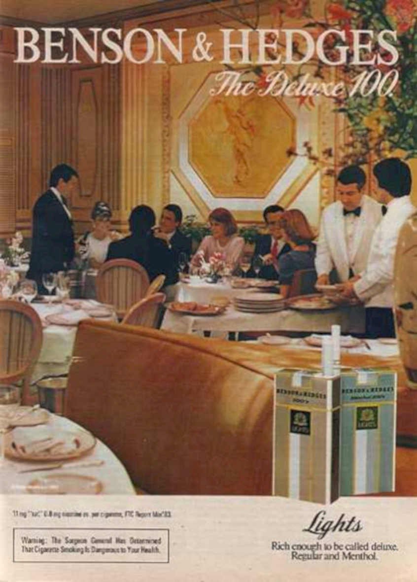Benson Hedges Deluxe 1 Vintage Retro Advert Ads A4 Photo Print