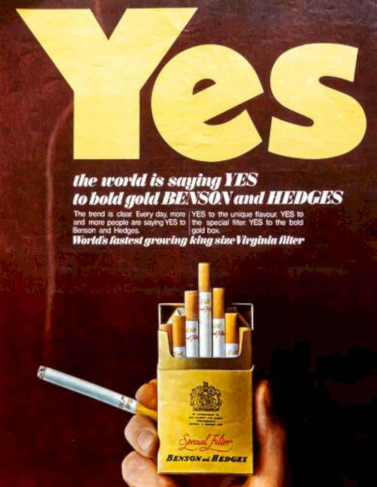 Benson Hedges Goldbox Vintage Retro Advert Poster A4 Photo Print