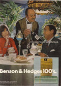Benson Hedges Smoking Vintage Retro Advert Ads A4 Photo Print