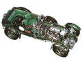 Bentley 3 Litre cutaway A4 Photo Print