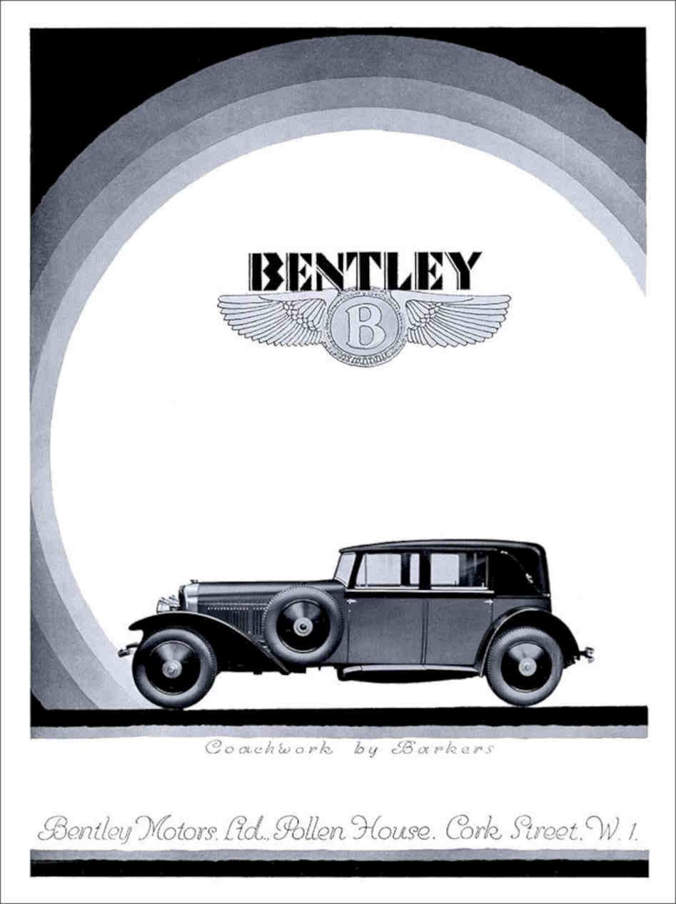 Bentley Car Advert 1920s 4 Vintage Retro Advert Poster A4 Photo Print