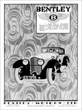 Bentley Car Advert 1920s Vintage Retro Advert Poster A4 Photo Print