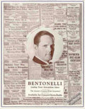 Bentonelli Metropolitan Opera Vintage Retro Advert Ads A4 Photo Print
