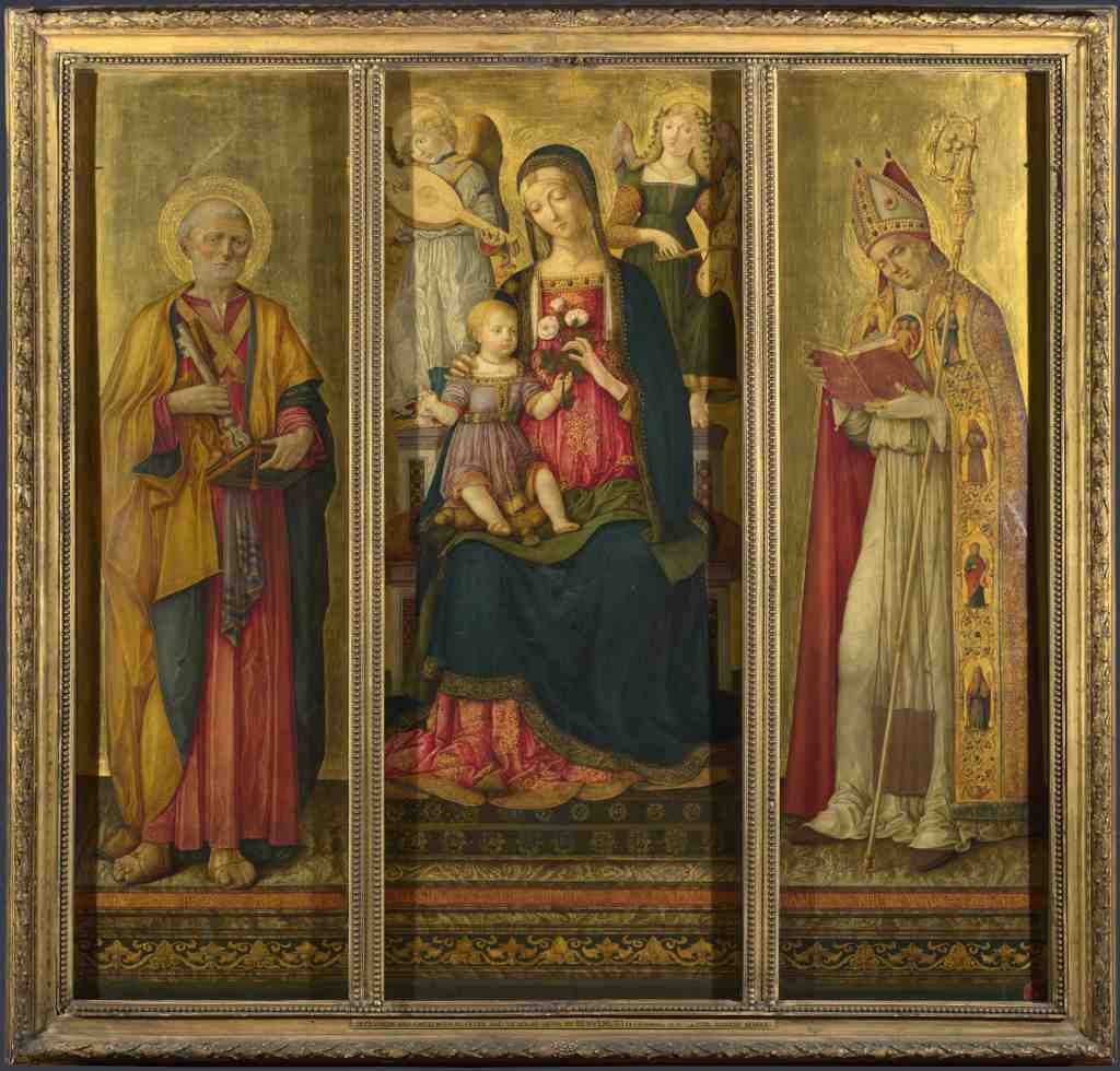 Benvenuto di Giovanni Altarpiece The Virgin and Child with Saints A4 Photo Print