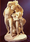 Benzoni Giovanni Maria The Flight From Pompeii Art A4 Photo Print