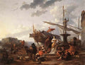 Berchem Nicolaes Southern Harbour Scene A4 Photo Print