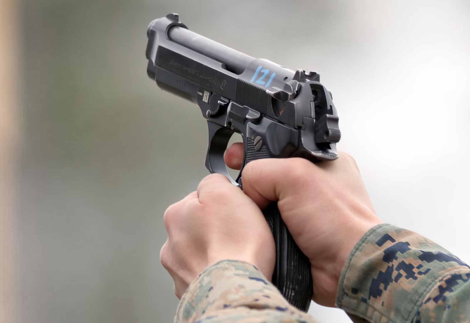 Beretta M9 Service Pistol 2 (2) Military A4 Photo Print
