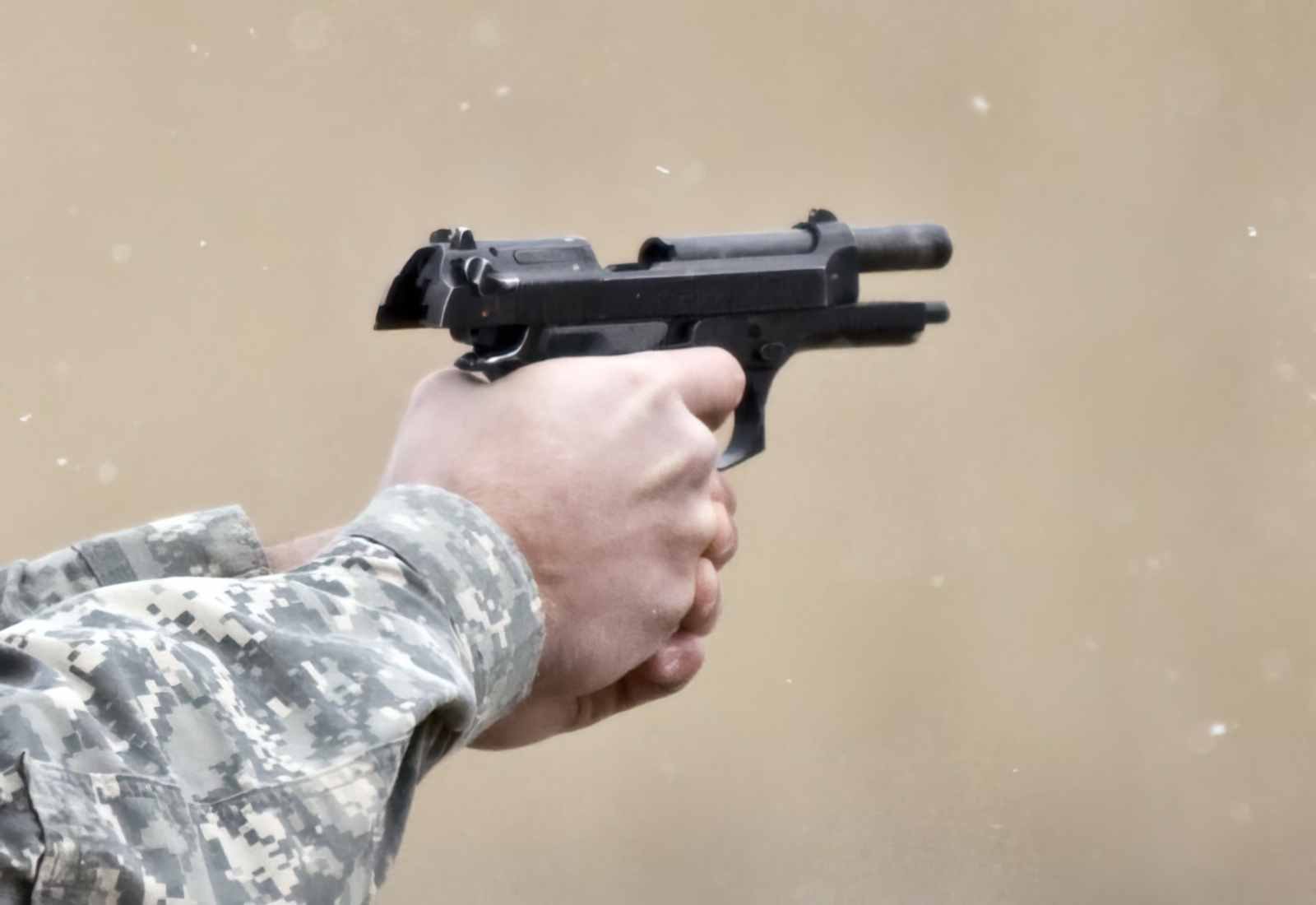 Beretta M9 Service Pistol 6 (2) Military A4 Photo Print
