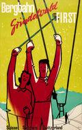 Bergbahn Grindelwald First Vintage Retro Advert Poster A4 Photo Print