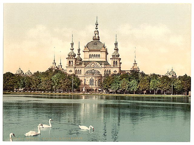 Bergers Park Bremen Vintage A4 Photo Print