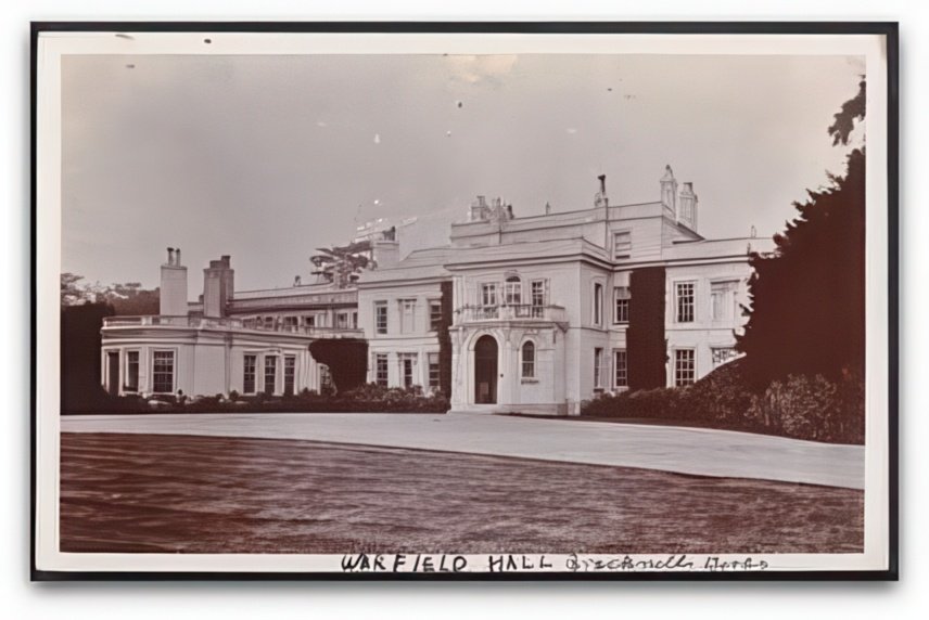 Berkshire Bracknell Warfield Hall Country House From Front Vintage A4 Photo Print