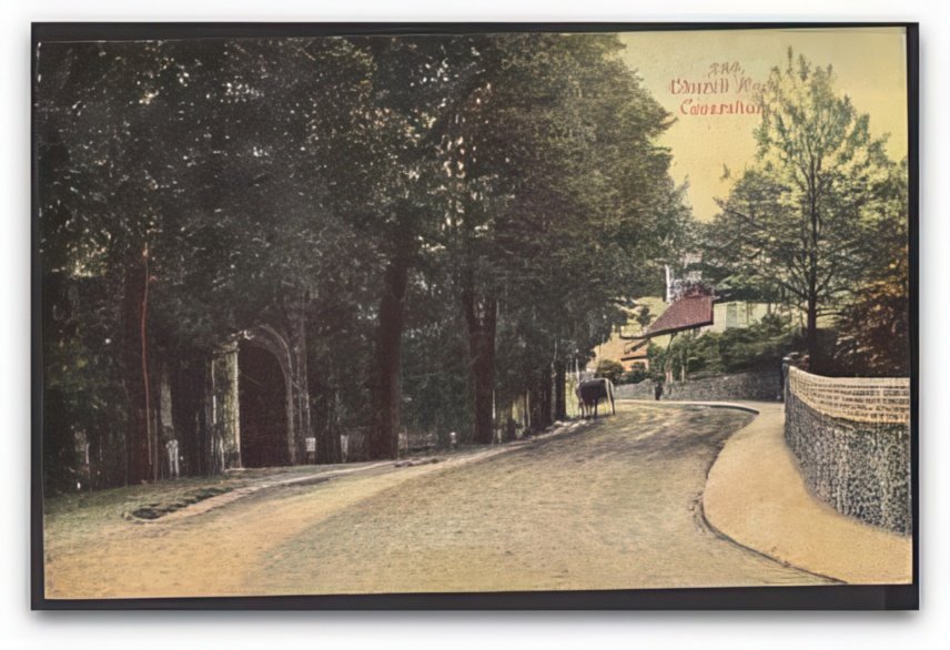 Berkshire Caversham Church Road Large Gateway In Wall & Trees Vintage A4 Photo Print