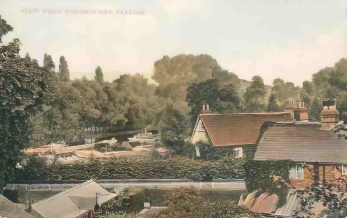 Berkshire Pangbourne View from the Station Vintage A4 Photo Print