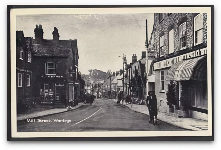 Berkshire Wantage Mill Street The Windmill Restaurant Vintage A4 Photo Print