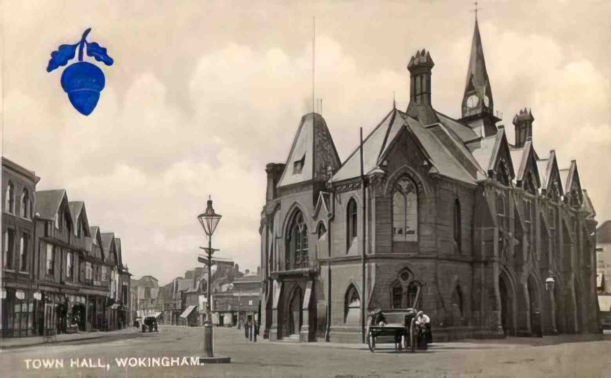 Berkshire Wokingham Town Hall 1900's Vintage A4 Photo Print