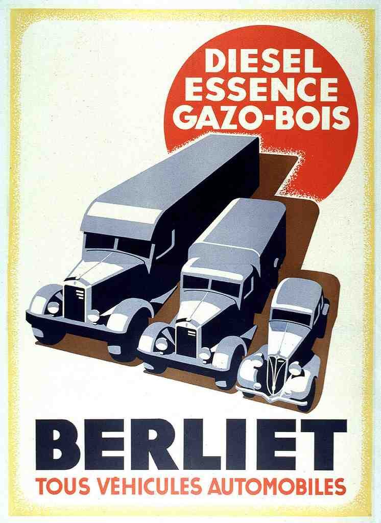 Berliet 1940 Vintage A4 Photo Print