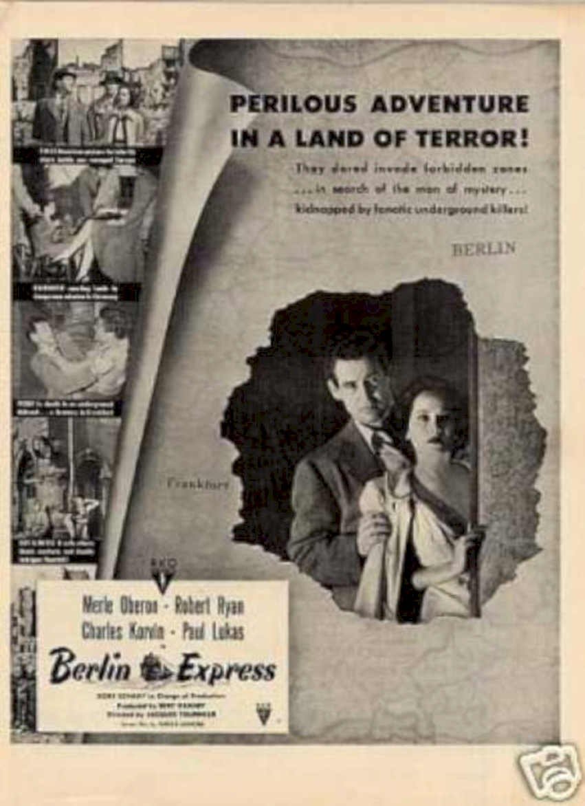 Berlin Express Merleoberon Vintage Retro Advert Ads A4 Photo Print