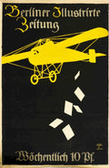 Berliner Biplane Weekly Vintage Retro Advert Poster A4 Photo Print
