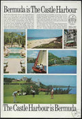 Bermuda Castle Harbour Vintage Retro Advert Ads A4 Photo Print