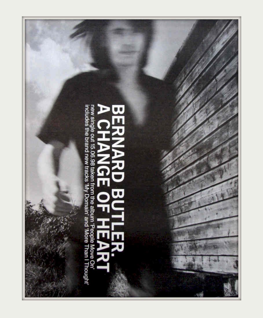 Bernard Butler Change Vintage Retro Advert Poster A4 Photo Print