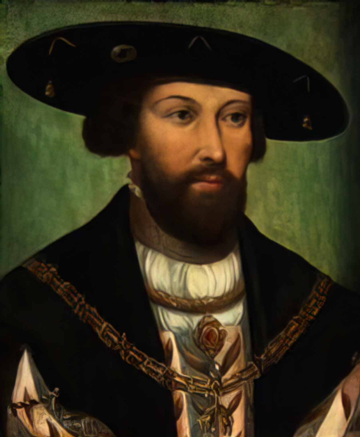 Bernard Van Orley naar bernard van orley portret van koning lodewijk Art A4 Photo Print