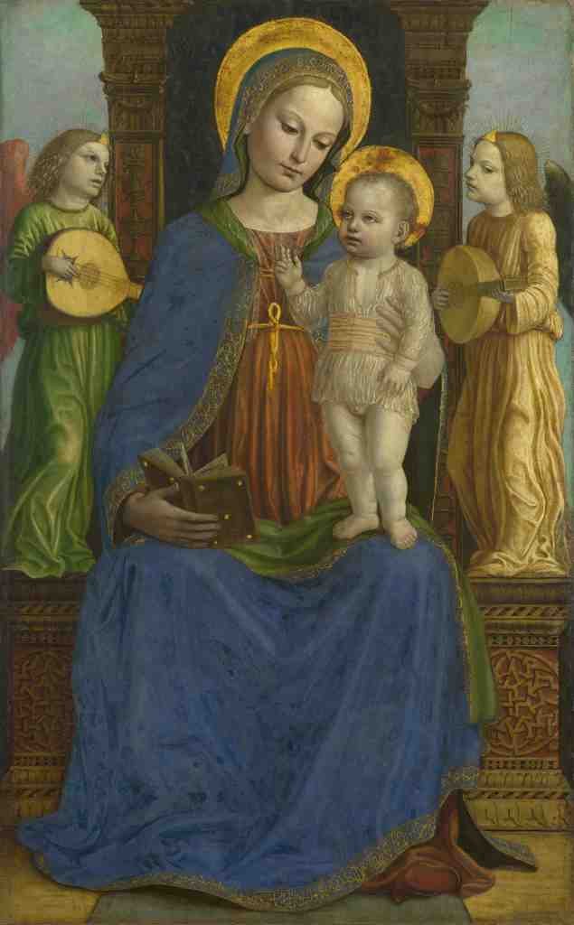 Bernardino Bergognone The Virgin and Child with Two Angels A4 Photo Print