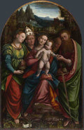 Bernardino Lanino The Madonna and Child with Saints A4 Photo Print
