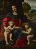 Bernardino Luini The Virgin and Child with Saint John A4 Photo Print