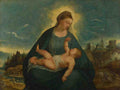Bernardino da Asola The Madonna and Child A4 Photo Print