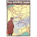 Berne Simplon Swiss Railway Artw Vintage Retro Advert Poster A4 Photo Print